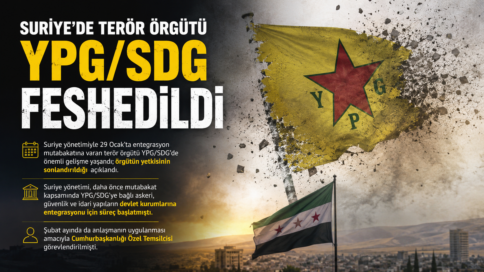 Suriye’de YPG/SDG İçin Kritik Karar: Yapı Feshedildi