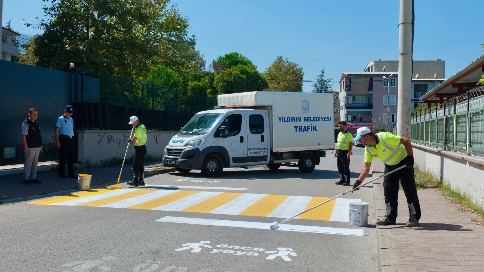 Yıldırım’da Okul Çevrelerinde Trafik Güvenliği Çalışması