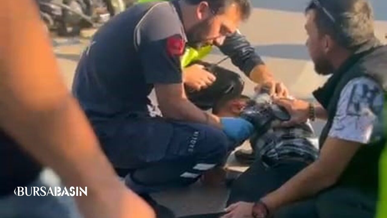 İnegöl’de Otobüsün Çarptığı Genç Yaralandı