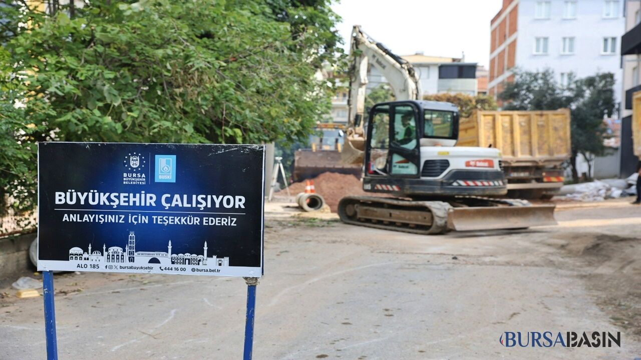 Bursa Osmangazi’de 340 Metrelik Altyapı Hamlesi