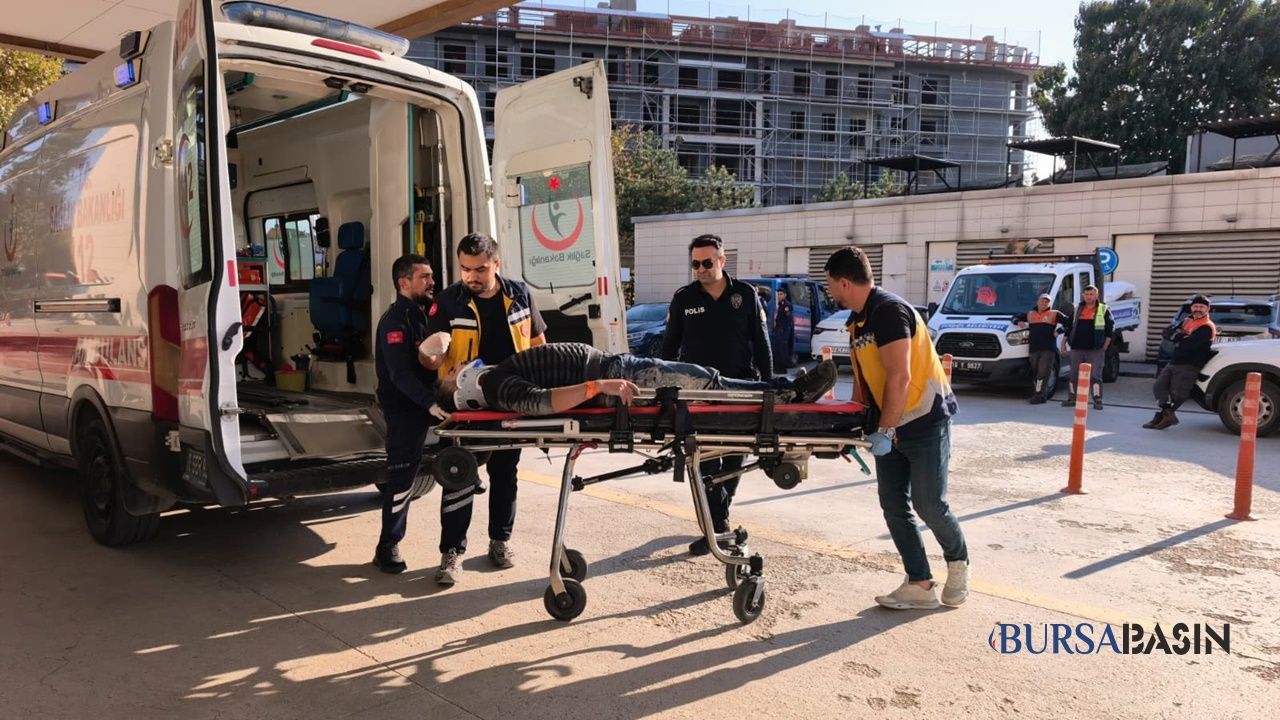 İnegöl’de İş Yeri Sahibi 3 Metreden Düştü