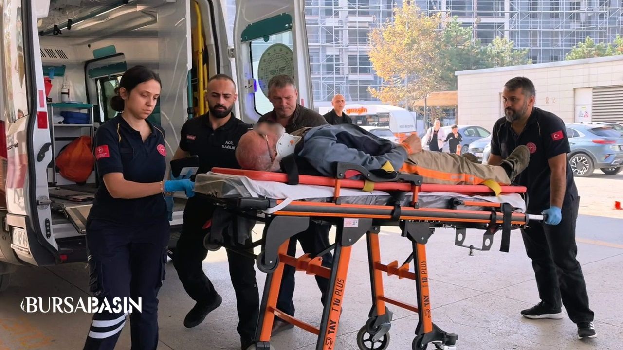 İnegöl’de 4 Metreden Düşen Çatı Ustası Yaralandı