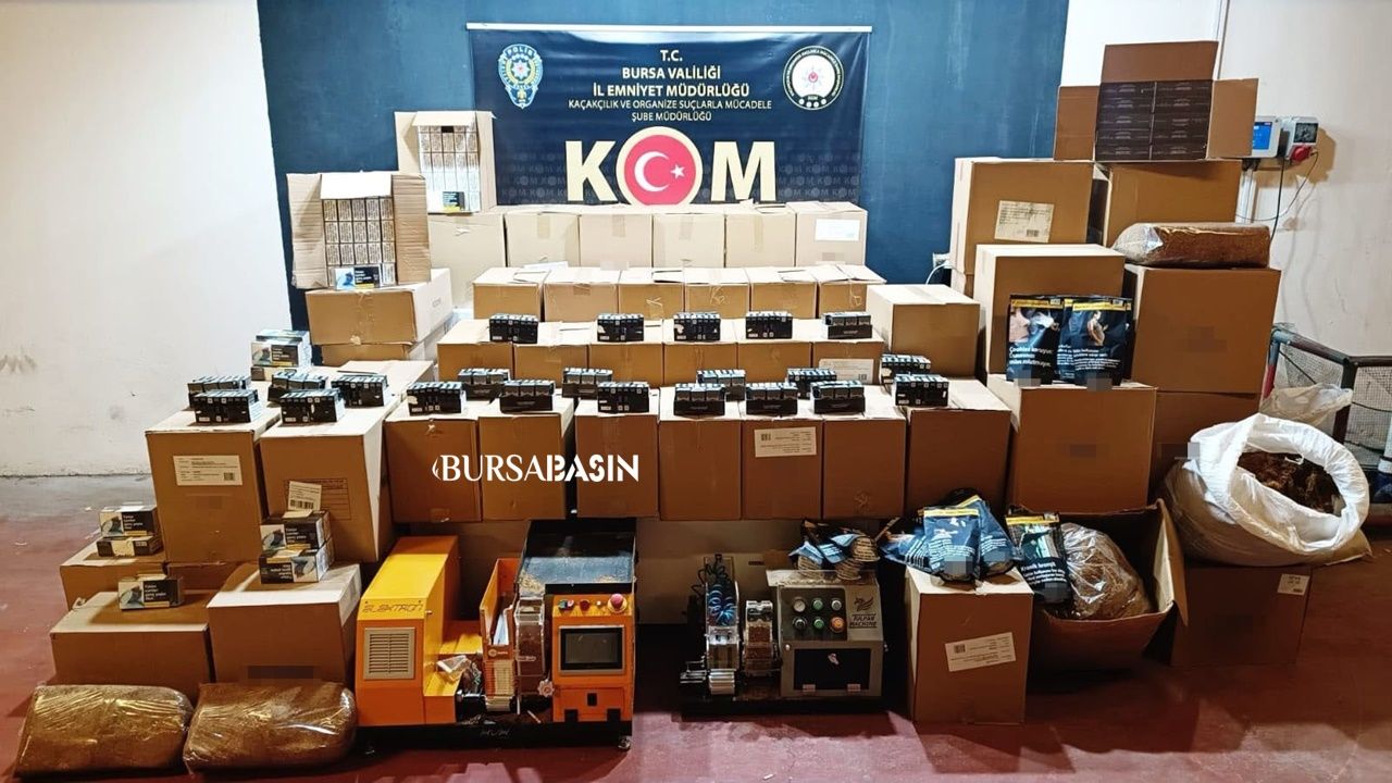 Bursa’da Kaçak Sigara Operasyonu! 627 Bin Makaron Ele Geçirildi