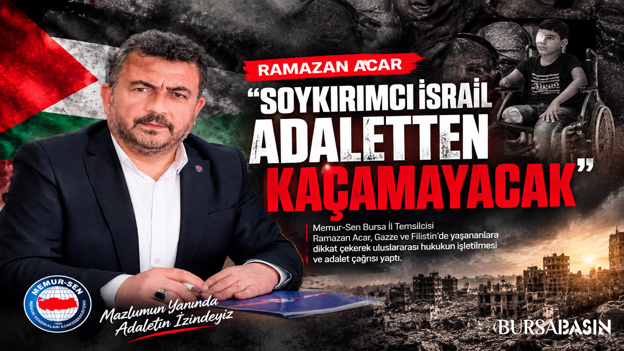 Bursa’dan Gazze İçin Adalet Çağrısı
