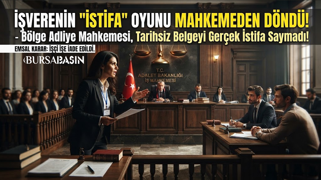 Bursa'da Yargıtaydan Emsal Karar Verdi: Tarihsiz İstifa Geçersiz!