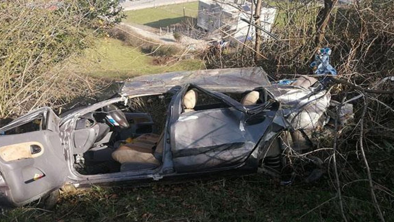 Samsun'da Uçuruma Düşen Aracın Şoförü Hayatını Kaybetti!