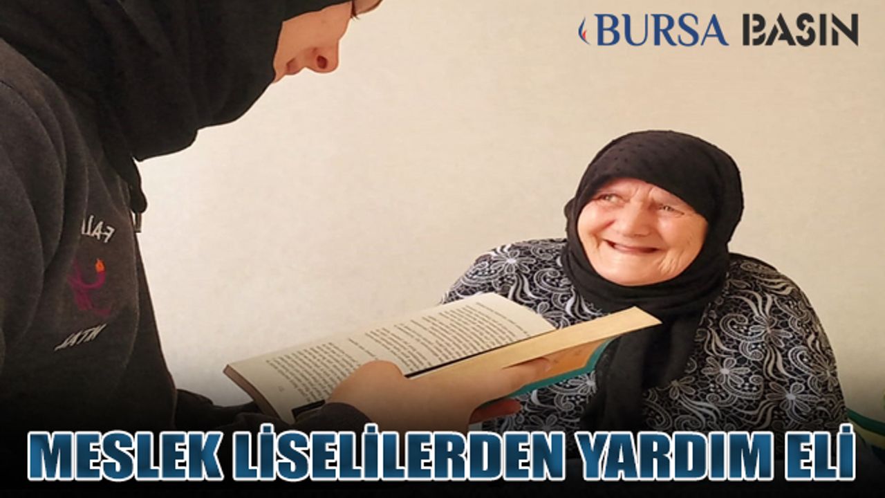 Bursa'da Meslek Liselilerden Mahalle Sakinlerine Yardım Eli!