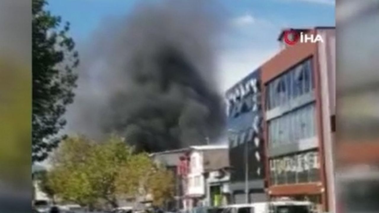 Bursa'da Tekstil Atölyesinde Yangın