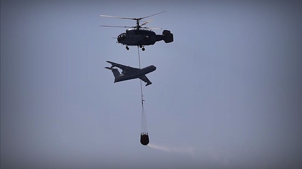 Orman yangınlarıyla mücadelede beş uçak 50 helikopter hedefi