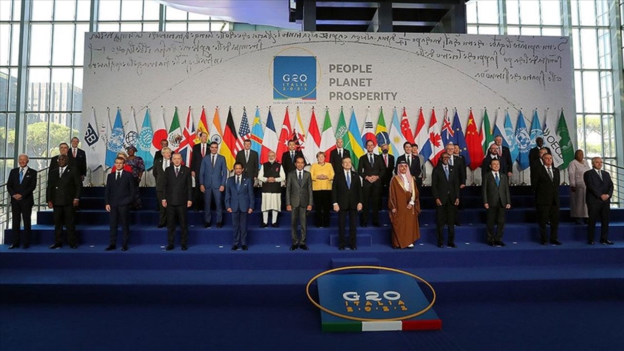 G20 Liderler Zirvesi'nde aile fotoğrafı çekimi