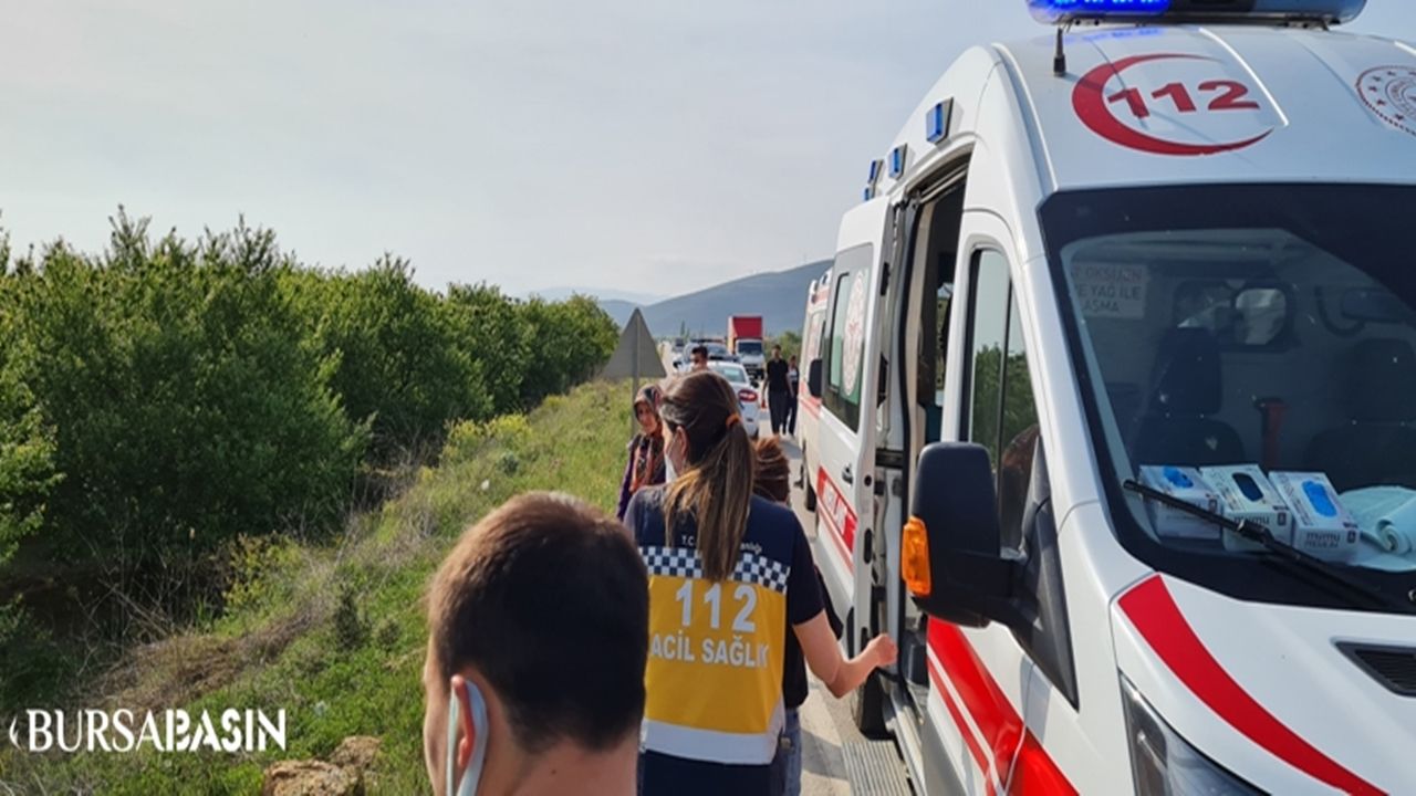 Bursa'nın İznik ilçesinde trafik kazasında 4 kişi yaralandı