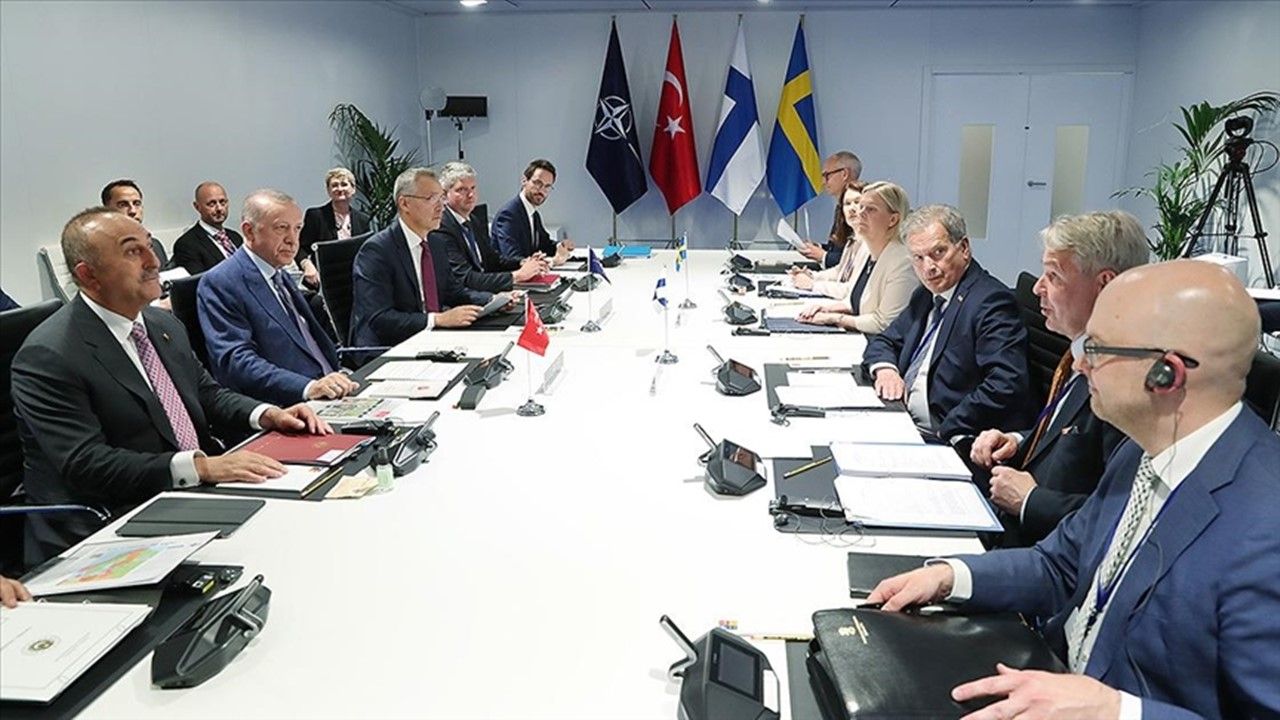 Türkiye, İsveç, Finlandiya ve NATO arasındaki 4'lü zirve