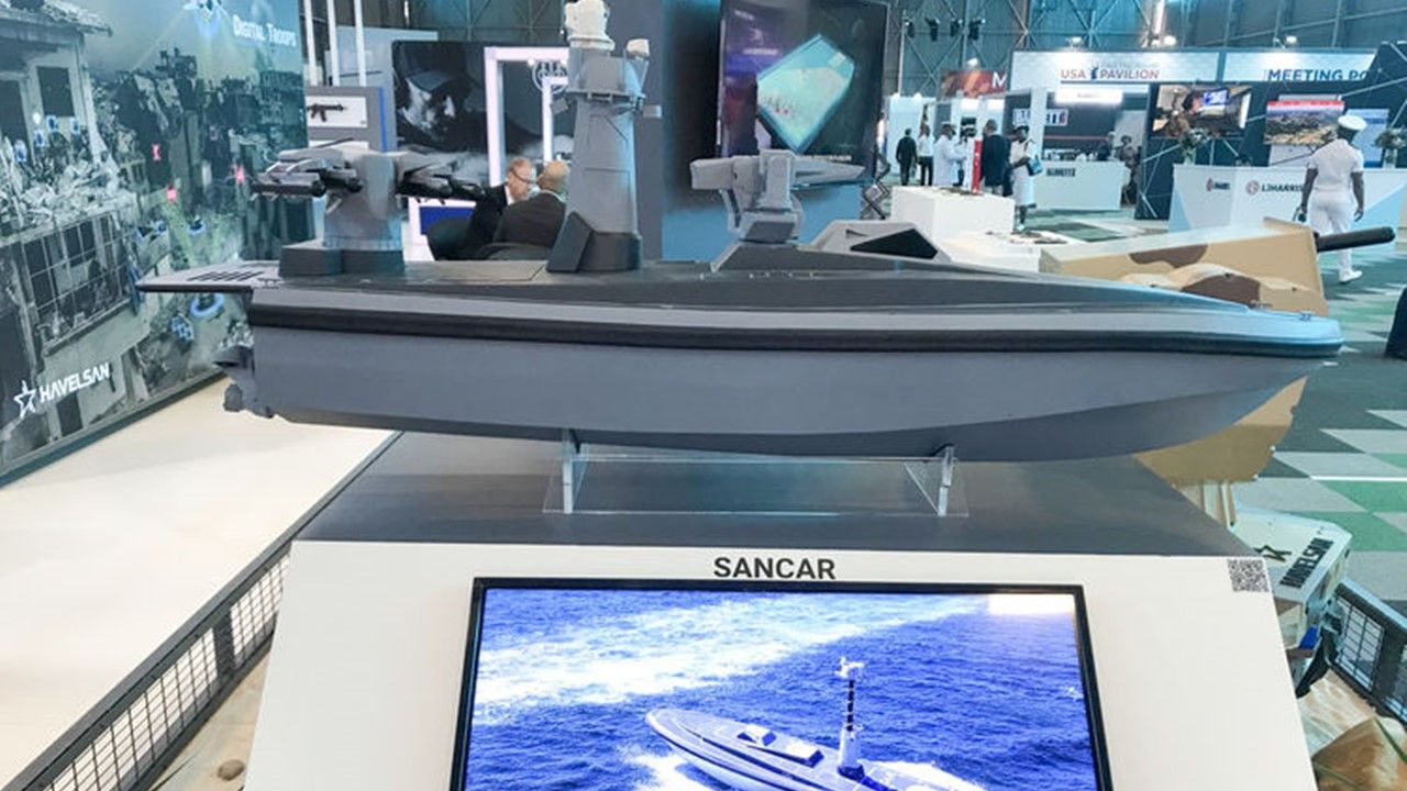 Sancar silahlı insansız deniz aracı ilk kez görücüye çıktı