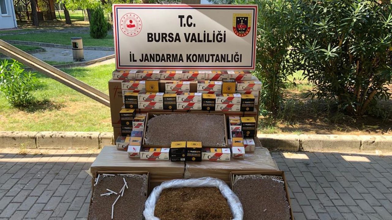 Osmangazi'de Kaçak Tütün ve Sigara Operasyonu