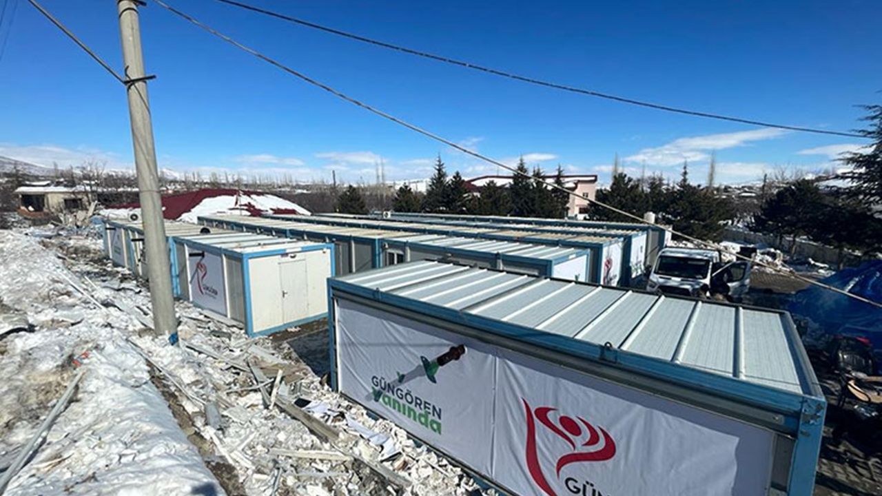 Güngören Belediyesi, Göksun'a 20 konteyner ev kurdu