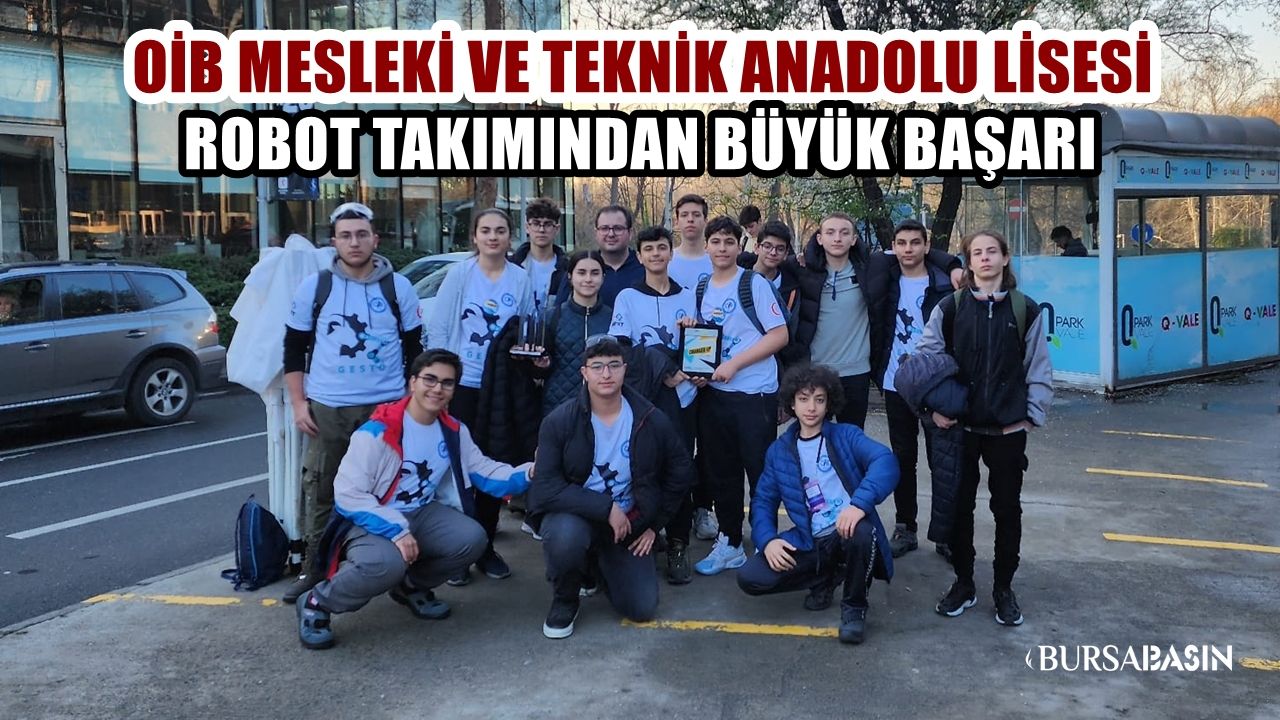Bursa Otomotiv Lisesinin Robot Takımı Türkiye İkincisi oldu