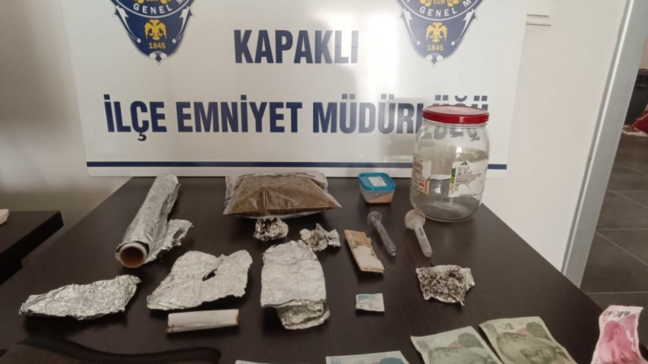 Tekirdağ'da uyuşturucu operasyonunda yakalanan şüpheli tutuklandı
