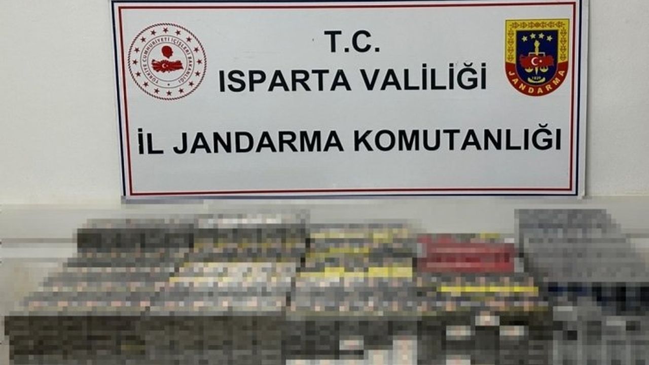 Isparta'da Çok Sayıda Kaçak Sigara Yakalandı