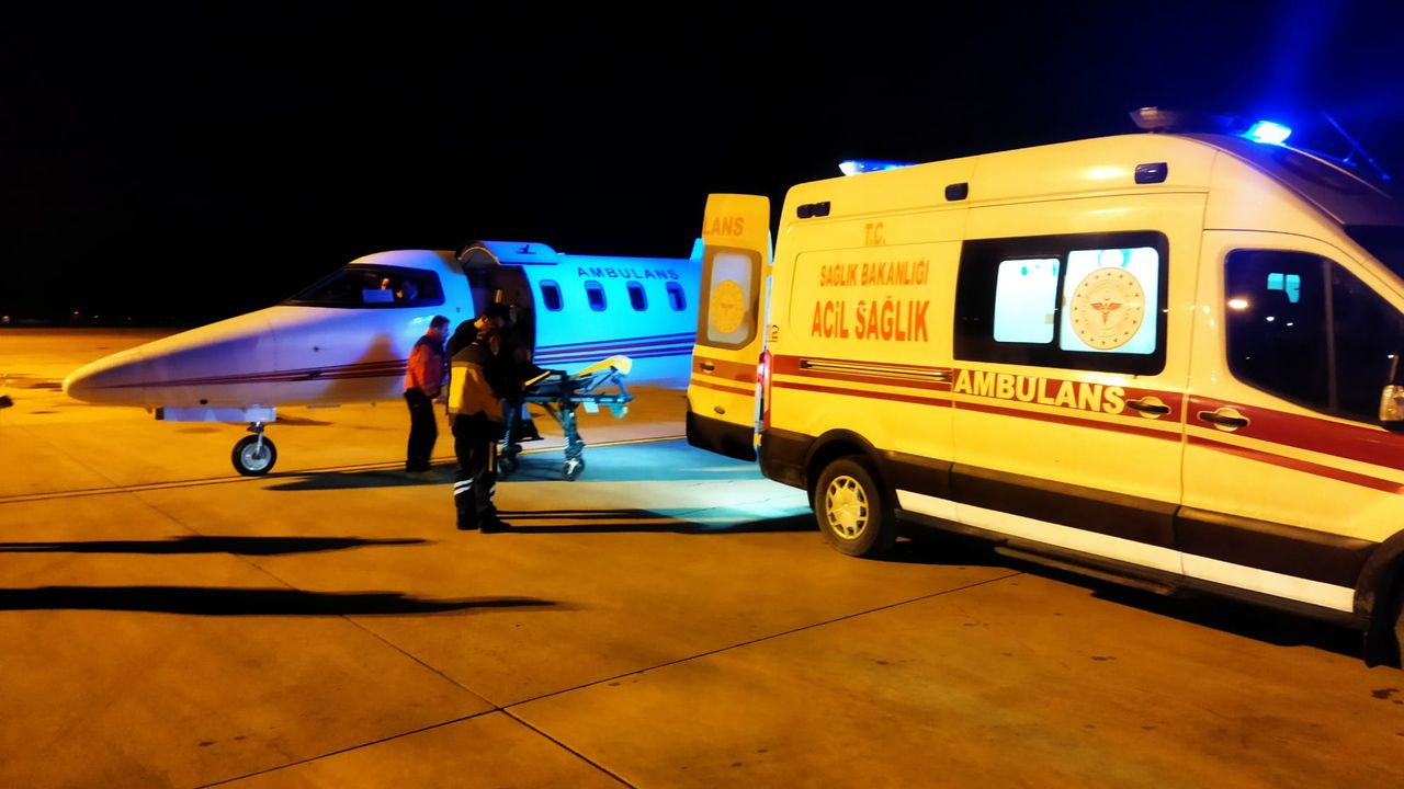 Trabzon'daki Hasta Uçakla Bursa'ya Sevk Edildi