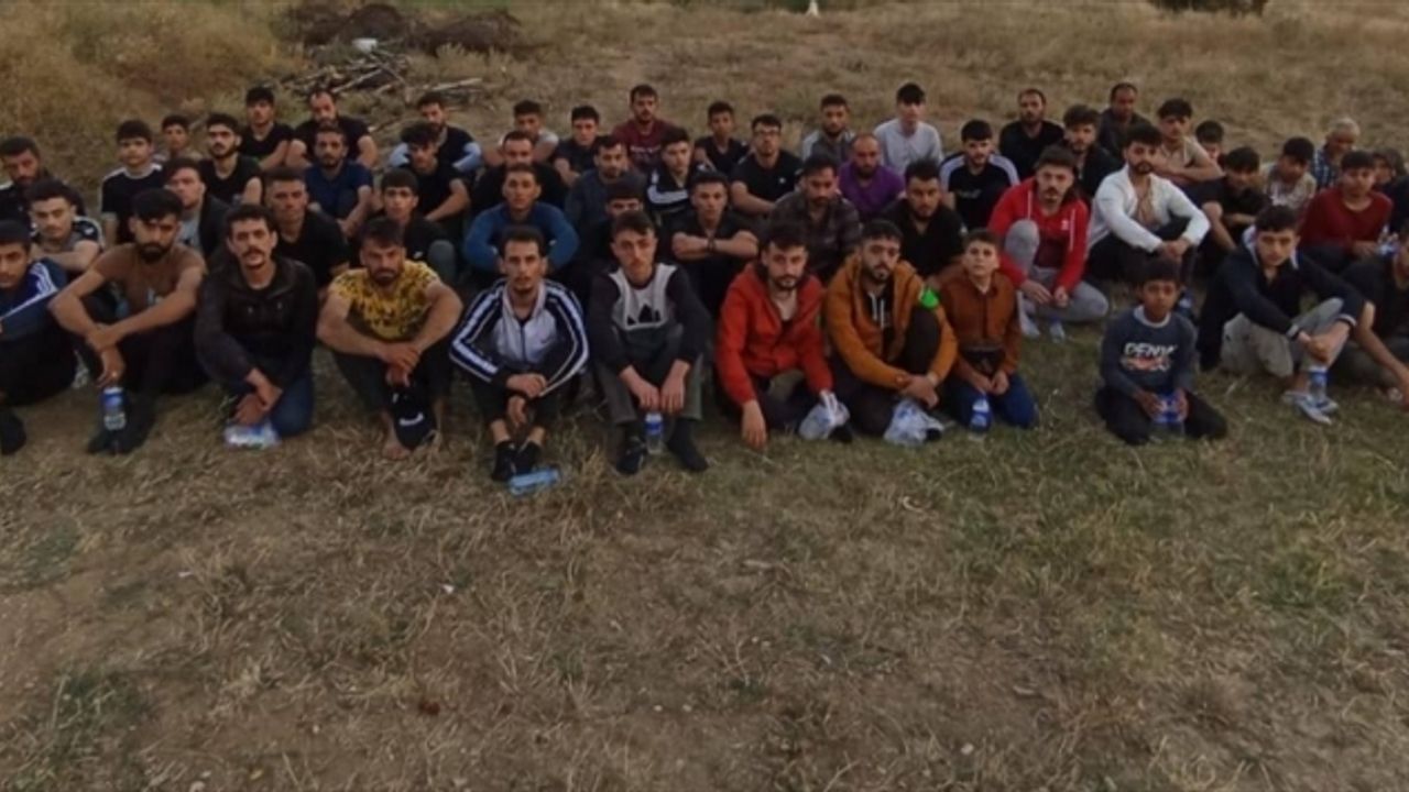 Bulgaristan'a yasa dışı geçiş yapmak isteyen 64 düzensiz göçmen ormanlık alanda yakalandı