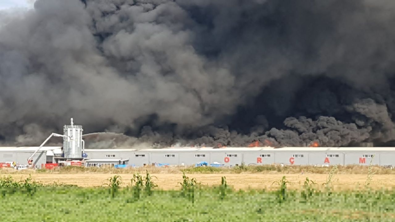Bursa'da sanayi bölgesindeki yangına müdahale ediliyor