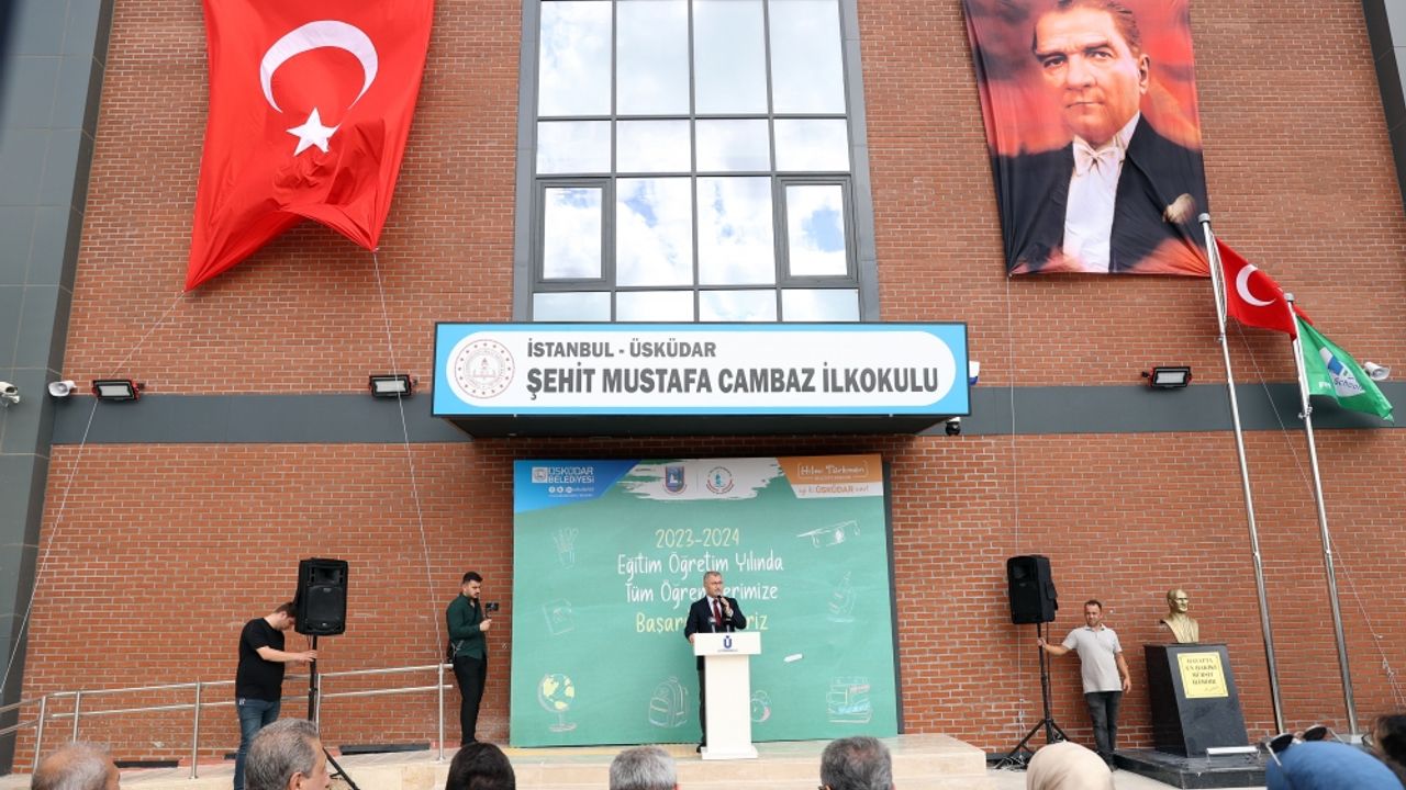 Üsküdar'da Şehit Mustafa Cambaz İlkokulu törenle açıldı