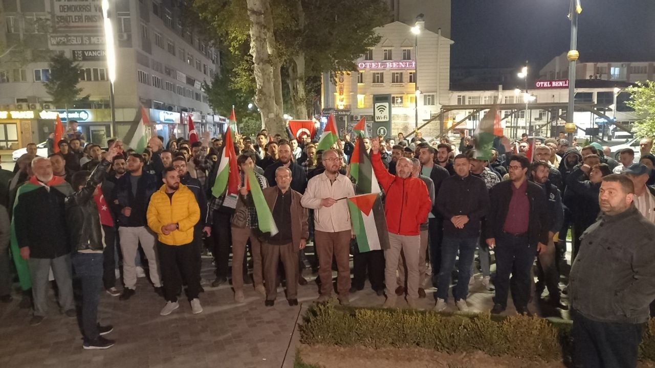 Bursa ve çevre illerde İsrail'in Gazze'deki hastaneye saldırısı protesto ediliyor