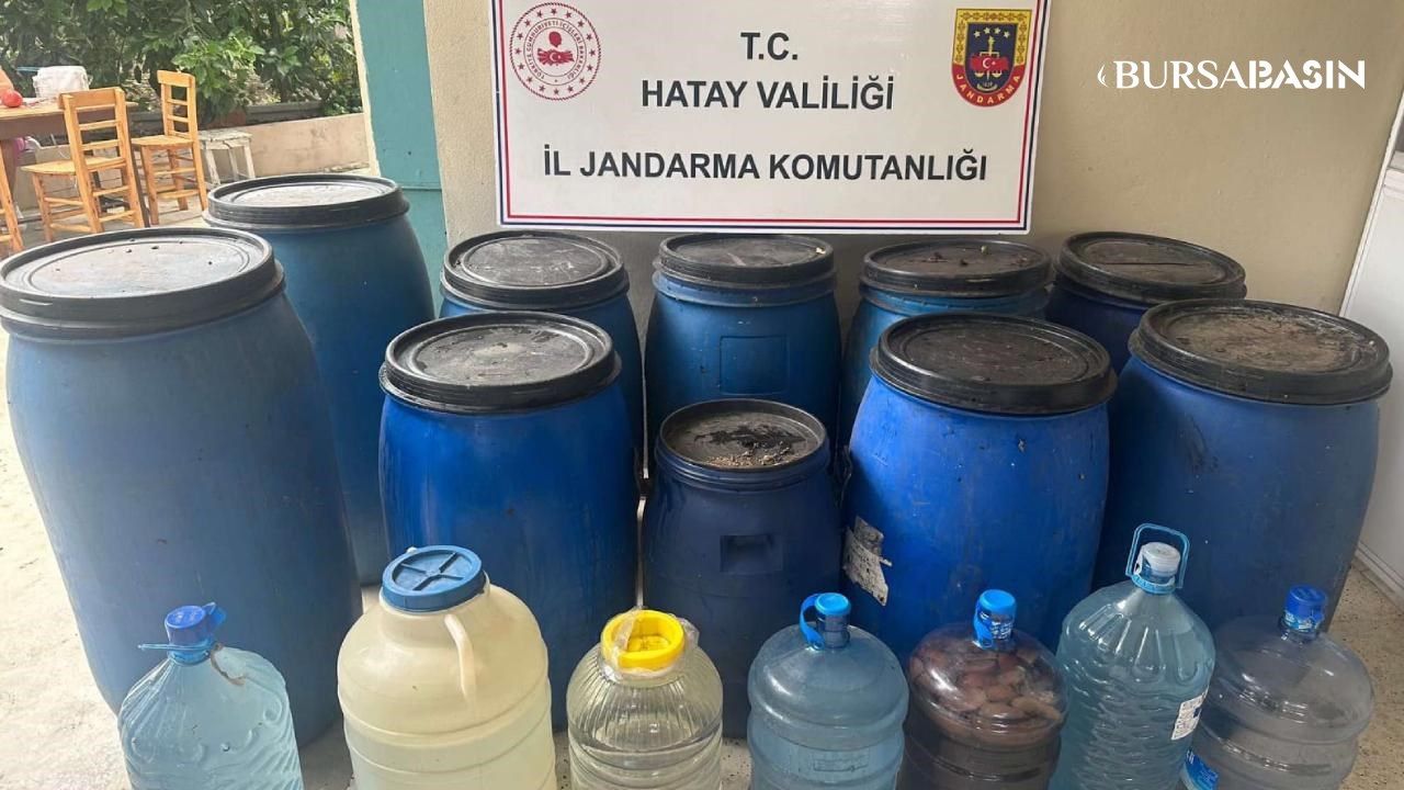 Hatay Arsuz'da 350 Litre Sahte İçki Ele Geçirildi, Bir Zanlı Gözaltında