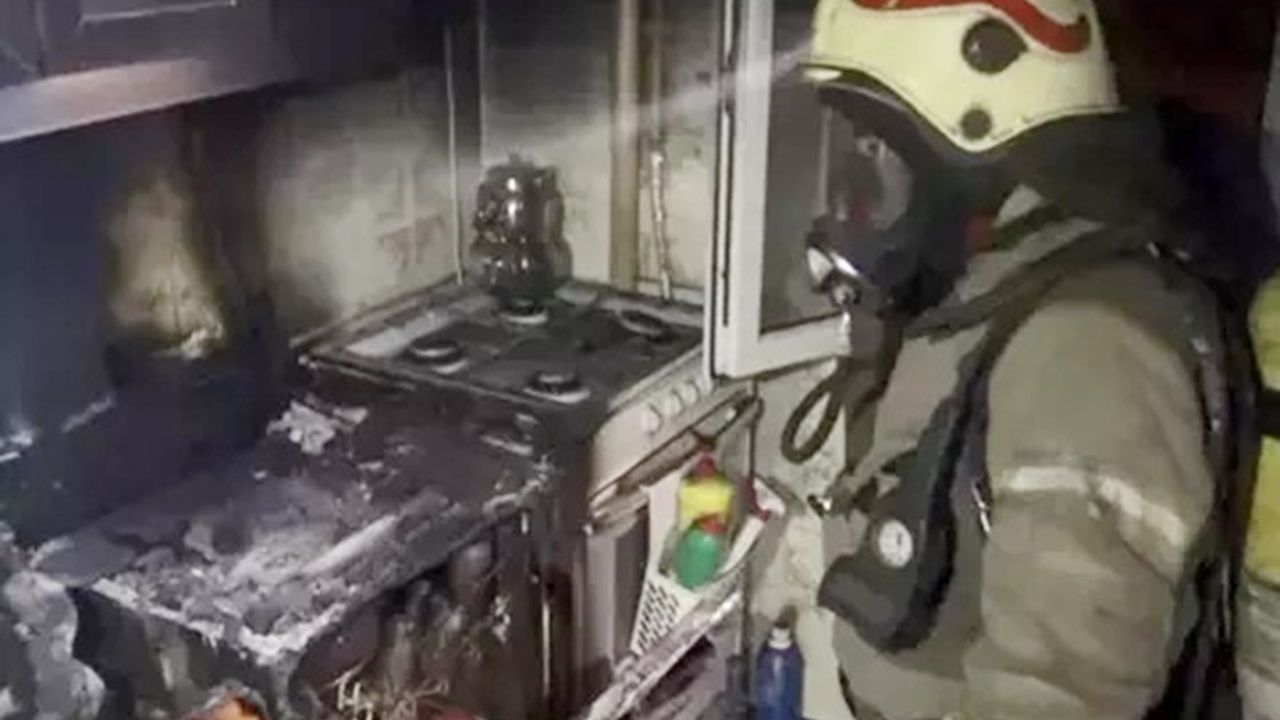 Erdek'te Bulaşık Makinesi Kablosundan Yangın Çıktı!