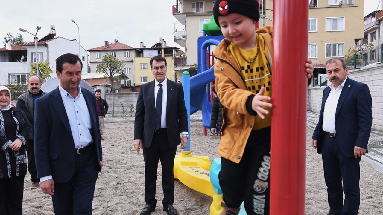 Harmancık ilçesi’nin ilk parkı Osmangazi Belediyesi’nden
