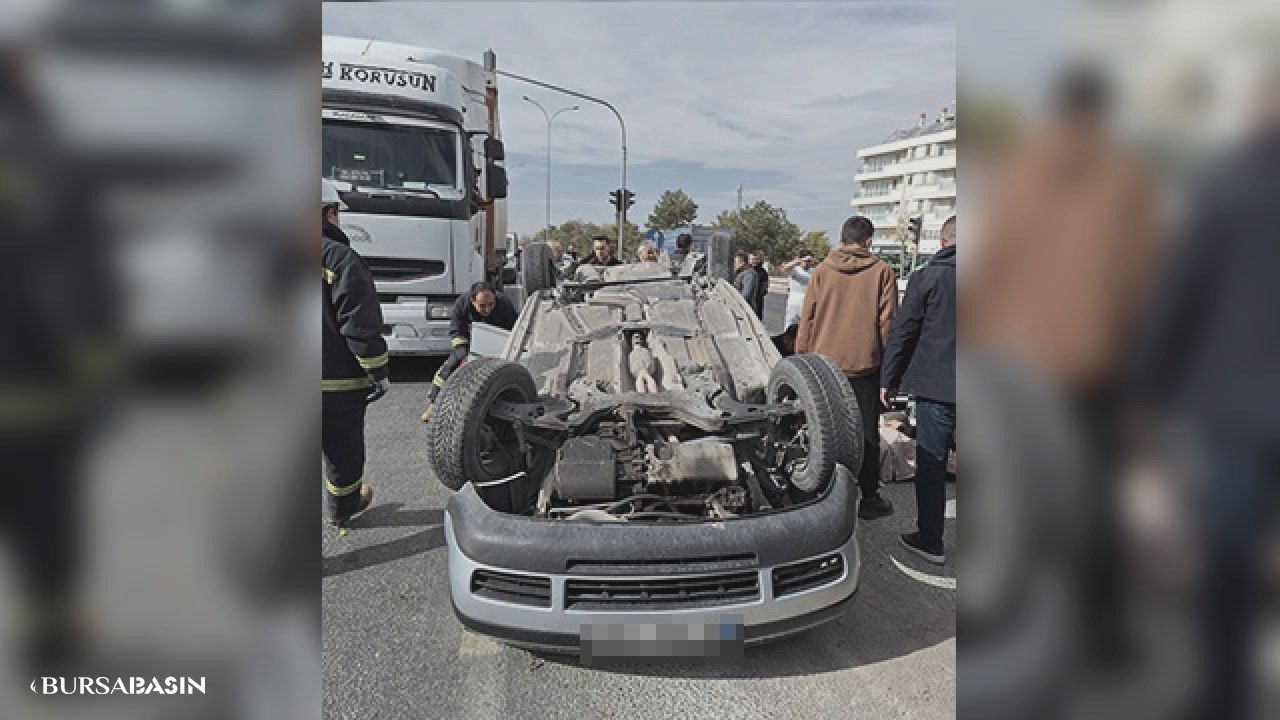 Karapınar'da Trafik Kazası: Kamyon, Ters Döndürdü!