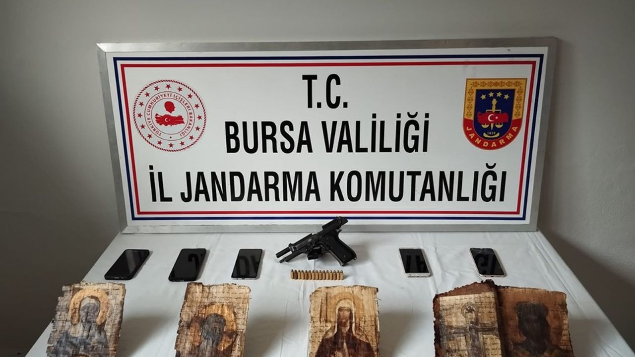 Bursa'da Tarihi Eser Operasyonunda Tutuklanan 3 Şüpheli