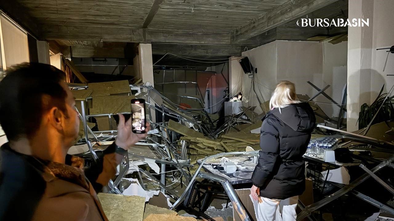 Nilüfer'de Doğum Günü Partisi Faciası: Kafe Tavanı Çöktü