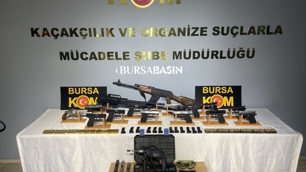 Osmangazi'de Kaçak Silah Baskını: Çok Sayıda Silah Ele Geçirildi
