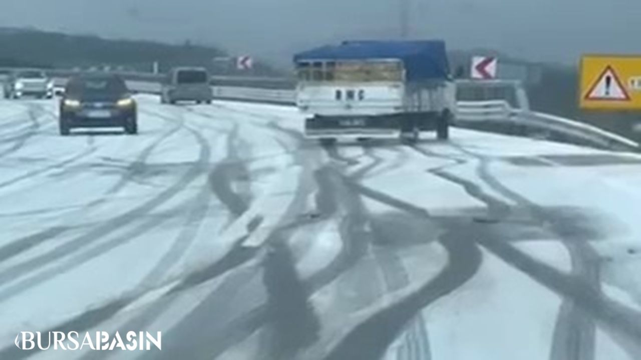 İznik'te Gece Kar Yağışı: Yollar Buzlandı