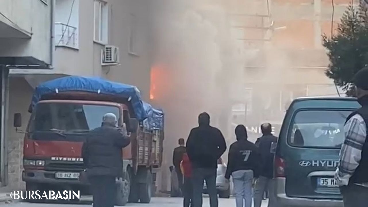 Bursa'da korkunç yangın! İtfaiye kahramanları devrede