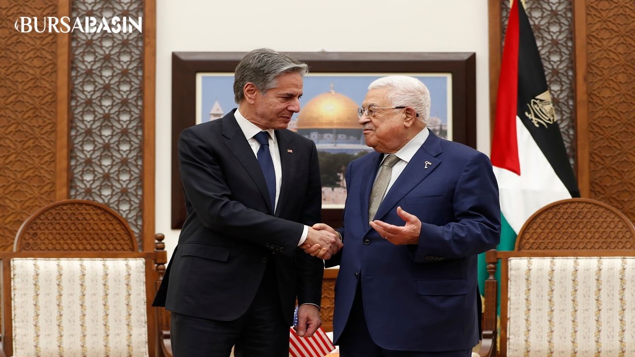 Blinken, Filistin Devlet Başkanı Abbas ile Görüştü