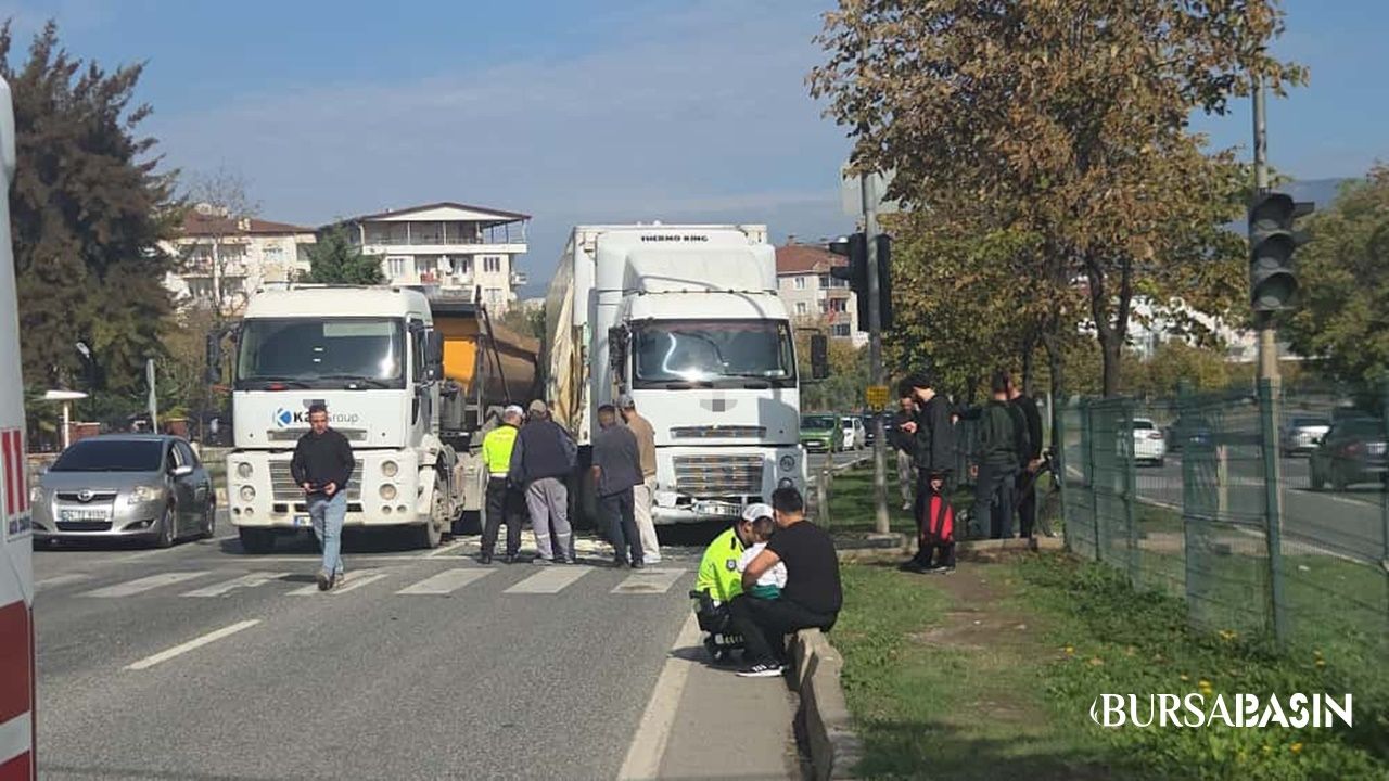 Orhangazi’de Tır Otomobile Çarptı: Aile Ölümden Döndü