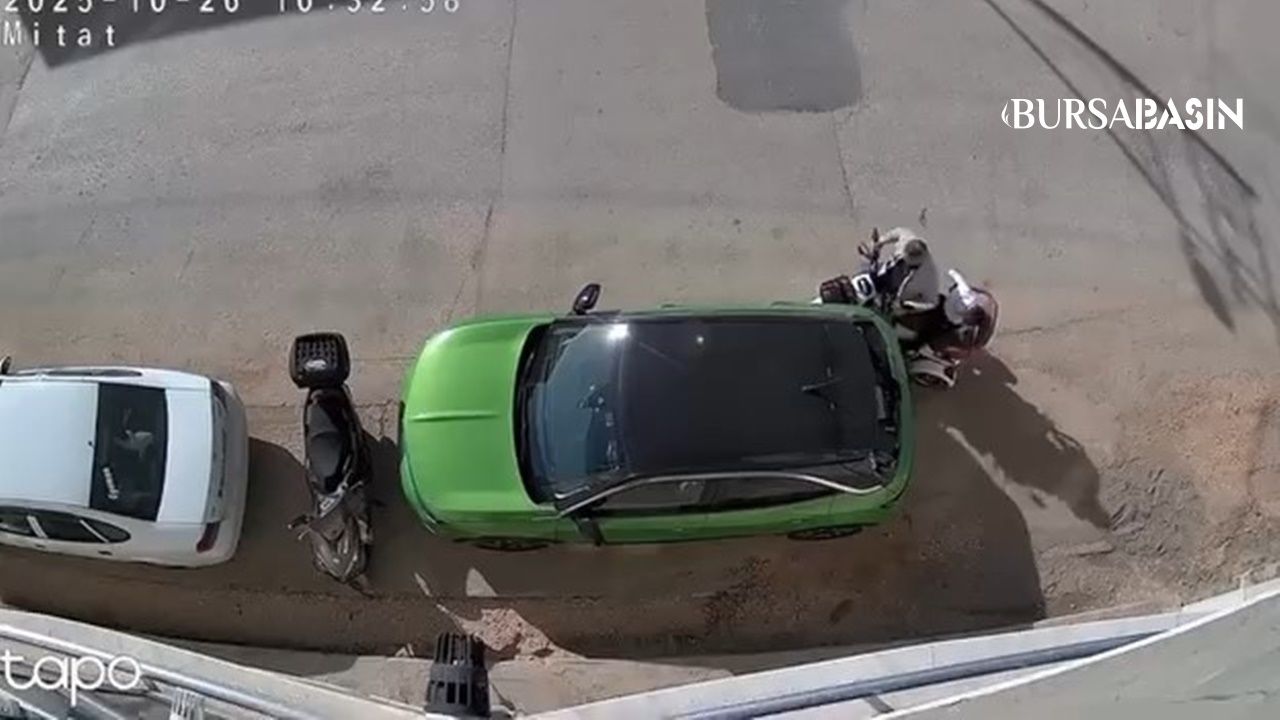 Bursa’da Elektrikli Bisiklet Kazası Kamerada