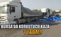 Bursa'da 2 Tır Çarpıştı: 1 Yaralı