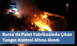 Bursa'da Palet Fabrikasında Çıkan Yangın Kontrol Altına Alındı