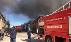 Bursa'da Tekstil Fabrikasında Yangın