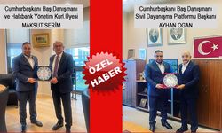 Gazeteci Ferhat Aydoğan’dan Halkbank Yönetim Kurulu Üyesi ve Cumhurbaşkanının Baş Danışmanına Ödül