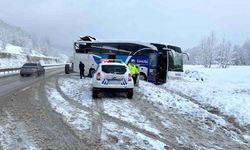 Bursa'da Yolcu Otobüsü Kaza Geçirdi
