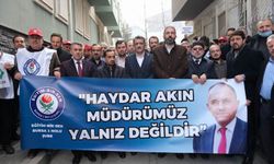 Bursa'da Görevden Alınan Müdür Haydar Akın'a Destek