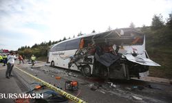 Bursa'da korkunç kaza! Tır otobüse arkadan çarptı