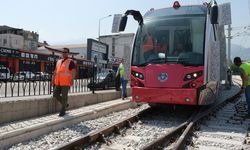 Bursa Kent Meydanı-Terminal tramvay hattında test sürüşleri