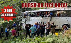 Bursa İnegöl'de tur otobüsü kaza yaptı! 3 Ölü 37 Yaralı