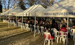 Bursa'da yangında yaşamını yitirenler için taziye çadırı