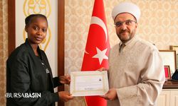 Kenya Vatandaşı Bursa'da Müslüman oldu